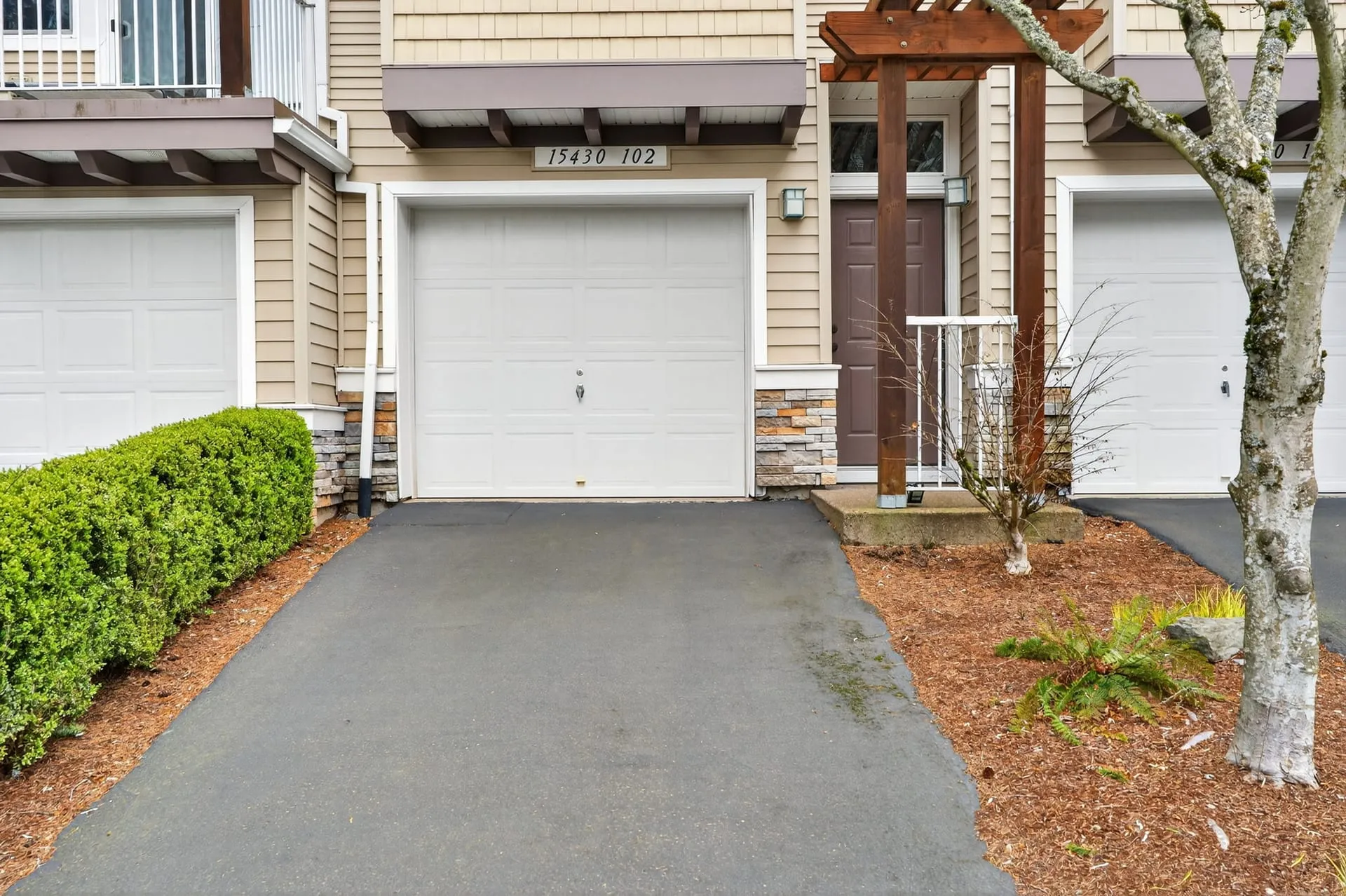 Front entry and driveway