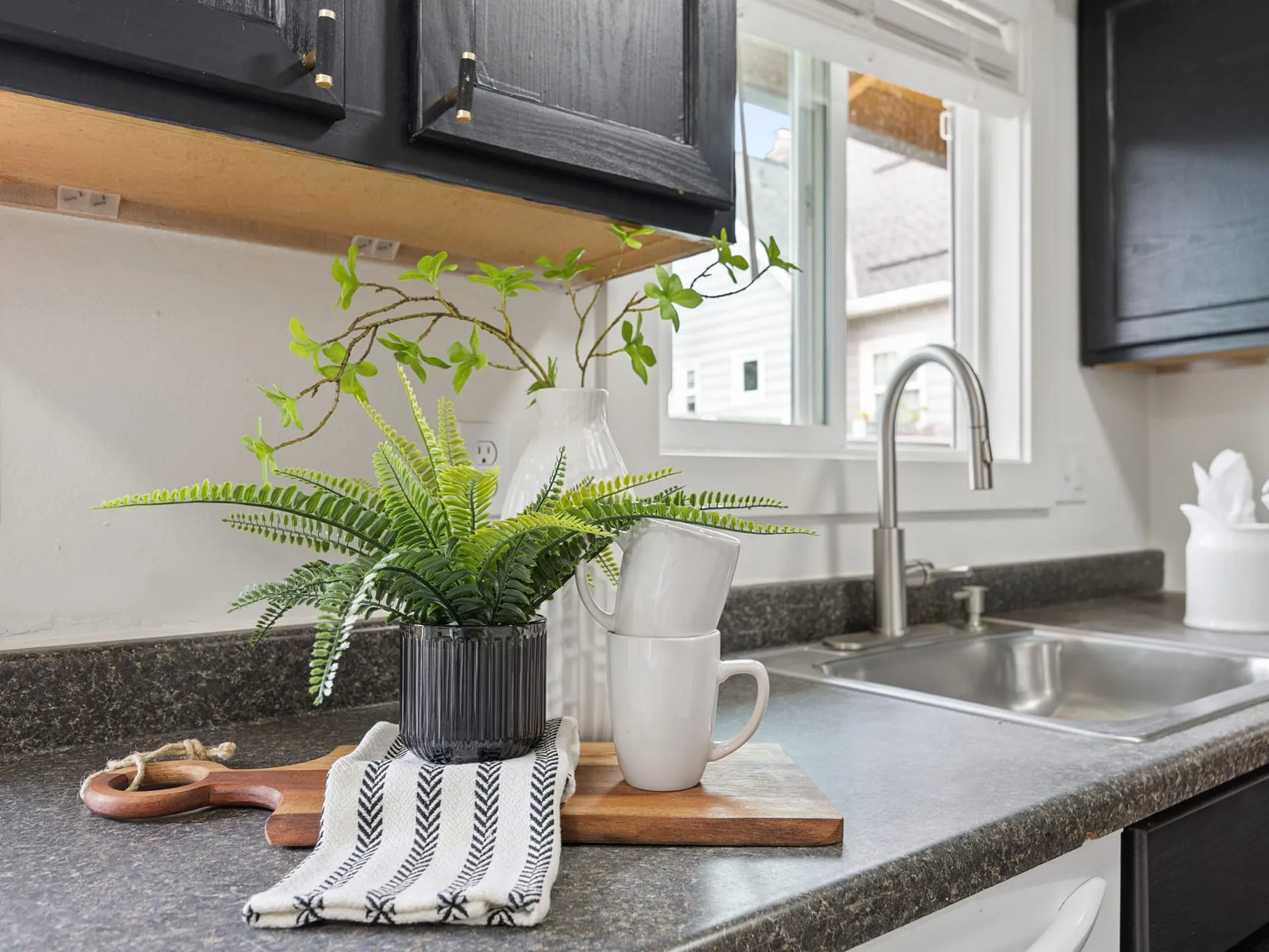 Kitchen sink and counter